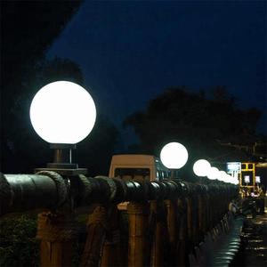 IP65 Waterproof Security LED Solar Globe Lamp Alumínio Stainless Steel Gate Post para Outdoor Garden Plastic LED Pillar Lights - Product Image 4