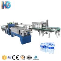Machine de remplissage de bouteilles PET entièrement automatique 10000BPH, ligne de mise en bouteille linéaire pour la production d'eau potable pure