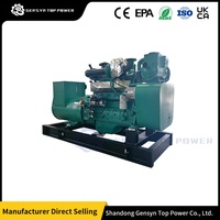 Groupe électrogène diesel marin polyvalent Gensyn Top Power CTP à démarrage automatique, type ouvert/silencieux, 1500 tr/min, 1800 tr/min, refroidissement par air/eau