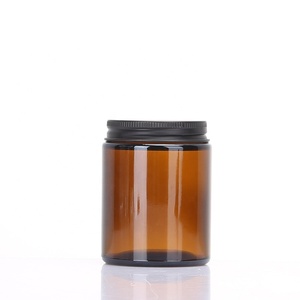 Hot-selling Empty 150ml 5oz Amber clear Glass <strong>Candle</strong> Jar Holders <strong>Lanterns</strong> With Aluminum Lid for <strong>Candle</strong> Making - Product Image 3