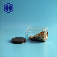 Bocaux en plastique et aluminium transparents sans BPA de qualité alimentaire pour noix, snacks, fruits de mer, cacahuètes, bonbons, avec couvercles en aluminium anti-fuite pour aliments en conserve et chocolat