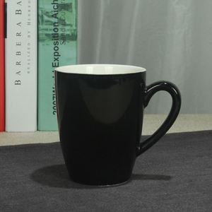 Mug moderne en porcelaine blanche de 12 oz, forme cône, pour café et latte, blancs pour sublimation, pour cadeaux personnalisés DIY - Product Image 3