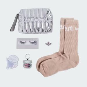 Bolsas de cosméticos bordadas plateadas metálicas de PU, venta al por mayor, bolsa de maquillaje acolchada suave con cremallera impresa con diamantes de plata rosa para mujer - Product Image 6