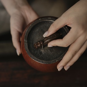 Old gourd-shaped water bowl, <b>tea</b> rinse bowl, <b>tea</b> dregs container, teaware, <b>tea</b> accessories - Product Image 3