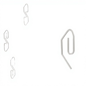 Crochets de <span class=keywords><strong>rideau</strong></span> en acier inoxydable antirouille 35*12mm pour fenêtre/<span class=keywords><strong>porte</strong></span>/<span class=keywords><strong>rideau</strong></span> de douche/<span class=keywords><strong>rideau</strong></span> de tête de lit, draperie décorative - Product Image 2