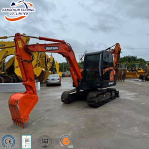 Excavatrice compacte d'occasion Doosan DH60 6 tonnes fiable et robuste avec moteur puissant, performances de creusement élevées, bonne stabilité pour les débutants - Product Image 1