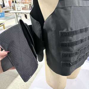 Sicherheits-Schwarzweste IIIA IV Molle Schnellverschluss Ballistische Aufprallweste mit Nackenschutz für Taktisches Training - Product Image 2