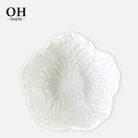 Service de table en céramique Ohere Vintage blanc 4,75\" 6\" 7\" 9\" – Vaisselle en porcelaine écologique – Bol chou pour mariages et locations