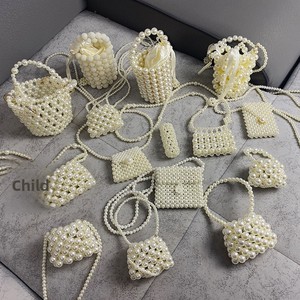 NEW Summer Lady PVC Handwoven Pearl Crossbody <strong>Bag</strong> Mini Retro All-Match Instagram-Famous Polyester Lining - Product Image 1