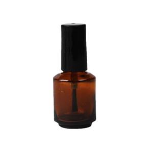 Botella de Vidrio de Lujo para Esmalte de <span class=keywords><strong>Uñas</strong></span> Vacía de 15 ml, Botella de Vidrio Negra para Aceite de Cutícula, Botella de Vidrio Transparente para Esmalte de <span class=keywords><strong>Uñas</strong></span> con Pincel de Abanico Redondo - Product Image 4