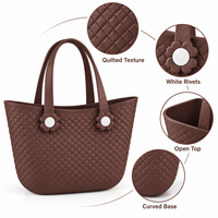 Sac de plage EVA lavable pour les vacances, panier de plage imperméable, sac à main de voyage grande capacité, fourre-tout d'été tendance pour femme
