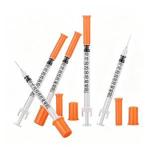 Seringues à insuline 1 ml, calibre 31, pour soins vétérinaires, U100, 6 mm, 50 unités, <span class=keywords><strong>seringue</strong></span> hypodermique - Product Image 5