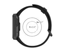 Bracelet de montre de sport en silicone souple Forwelleny pour Xiaomi Mi Watch Lite2 Redmi Watch2 en blanc et rose-Bracelet de remplacement en caoutchouc