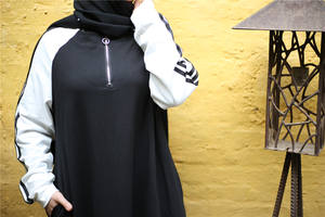 6192 # moda invierno cerrado Abaya túnica ropa islámica mujeres musulmanas ropa deportiva Dubai Abaya - Product Image 5