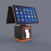 H02 Windows/Linux/Android 15.6 + 15.6/11.6 pouces POS caisse enregistreuse 156 système tactile POS avec rouleau Machine