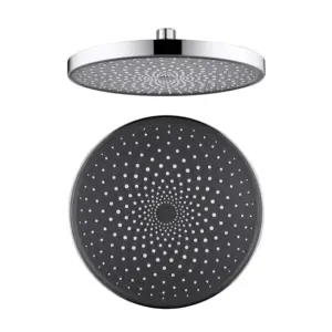 BENN Plastic 10-Inch Round/Circular Rain Overhead Shower Head, ABS, High Pressure&Quality, Burst-Proof, Leak-Proof, Durable, OEM