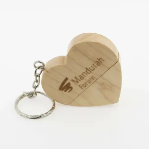 Heart Shape Memory Stick Custom Logo Engraved Wooden USB 1GB 2GB 4GB 8GB 16GB 32GB 64 GB Novelty Usb Flash Drive