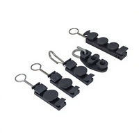 Pince de suspension aérienne à ressort en acier inoxydable pour câble de descente à fibre optique FTTH de type S, réglable en pouces/métrique, taille personnalisée