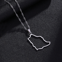 Collier en acier inoxydable doré du Maroc pour hommes et femmes, style ethnique, collier de couple, accessoires transfrontaliers
