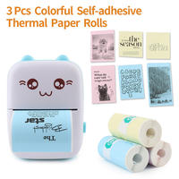 Papier autocollant thermique mini blanc pour étiquettes, reçus, rouleaux d'imprimante portables pour utilisation express, pour photos et images