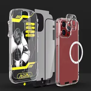Atouchbo 6 IN 1 Protection Set For Iphone 15 Case With Screen Protector Protection Set For Iphone 15