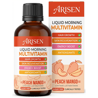OEM Organics Multivitamines liquides pour la croissance des cheveux Biotine 10000mcg Gouttes liquides Multivitamines Complément alimentaire Sirop oral Vitamines de croissance