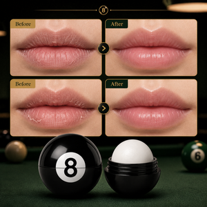 Unique Billiard Style Lip Balm Moisturizer Daily Soft Smooth Hydration Comfort Portable Pocket Size Black Eight ball Lip Balm - Product Image 3