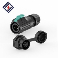 Boîtier PBT durable, connecteur étanche femelle/mâle LP12 2-8 broches pour l'éclairage, l'automatisation et les équipements d'énergie renouvelable