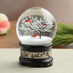 Regalo Souvenir in resina animale palla di neve nuovo Design personalizzato carino cane globo di neve decorazione per la casa regalo di compleanno - Product Image 3