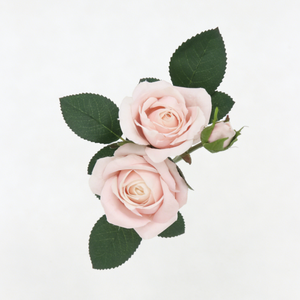 Flores Artificiales de Alta Calidad, 2 Flores con Capullo, Tacto Real, Rosas de Jardín, para Decoración de Bodas, Hogar y Eventos - Product Image 4
