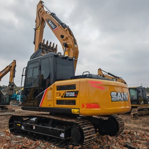 Excavatrice sur chenilles SANY SY135C Pro Jaune, équipement de construction hydraulique - Product Image 1
