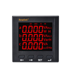 เครื่องวัดพลังงานไฟฟ้าแบบมัลติฟังก์ชั่น LCD/LED สามเฟส พร้อมพอร์ต RS485 ได้รับการรับรองมาตรฐาน <span class=keywords><strong>SNI</strong></span> ของอินโดนีเซีย และ IEC 60898 ความแม่นยำระดับ 0.5 - Product Image 4