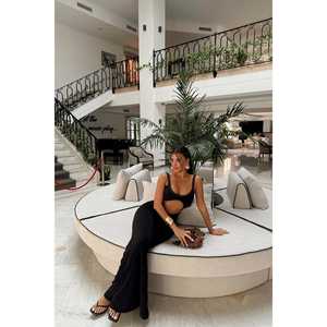 ชุดเดรสทำงานสีดำลายหน้าต่าง - Product Image 2