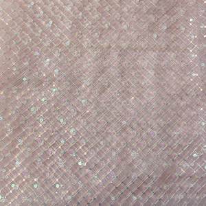 पार्टी शादी की पोशाक के लिए mq नया डिजाइन नारंगी सीक्वल फीता कपड़े - Product Image 2