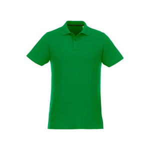 Polo de manga corta de color verde con cuello y logotipo personalizado de secado rápido, polos deportivos de golf transpirables al por mayor para hombres de Bangladesh - Product Image 3