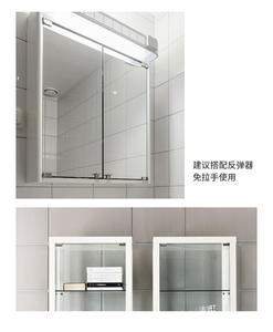 Porte vitrée en acier inoxydable pour vitrine, charnière de porte de vitrine, accessoires en verre - Product Image 4