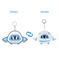 Vente en gros peluche personnalisée de haute qualité mini avion peluche souple PP coton rempli design mignon porte-clés pendentif sac ornement