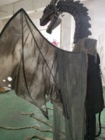 Halloween Horreur Prisonnier Prop Extérieur Effrayant Dragon Géant Décoration Animé Halloween Effrayant Animatronique