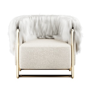 <span class=keywords><strong>Fauteuil</strong></span> Max en <span class=keywords><strong>peau</strong></span> <span class=keywords><strong>de</strong></span> <span class=keywords><strong>mouton</strong></span>, fabriqué à la main, <span class=keywords><strong>de</strong></span> style contemporain et luxueux, prix d'usine, <span class=keywords><strong>pour</strong></span> salon, chambre, bar, meubles - Product Image 4