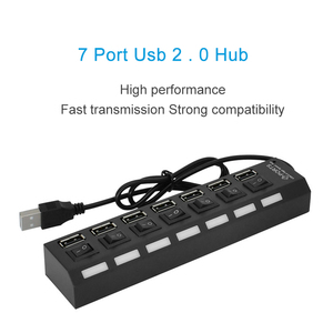 Hub Usb Đa Cổng Mới Tốc Độ Cao 7 Cổng Chuyển Dữ Liệu Độc Lập + Sạc Cho Máy Tính Máy Tính Xách Tay - Product Image 3