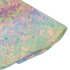 <span class=keywords><strong>Gonna</strong></span> a trapezio per bambine <span class=keywords><strong>con</strong></span> paillettes iridescenti, elastico in vita rosa <span class=keywords><strong>con</strong></span> glitter e sovrapposizione in tulle trasparente, ideale per feste e spettacoli. - Product Image 4