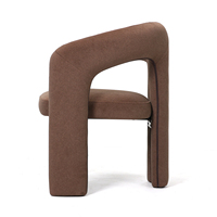 Fauteuil de salon au design nordique moderne avec panneaux en bois pour chambre, bureau à domicile, salon, meuble élégant pour coiffeuse et loisirs