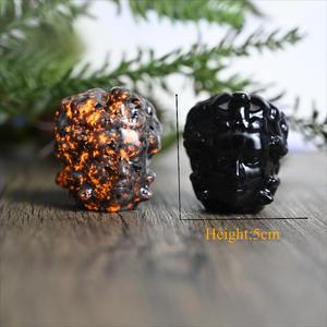 Medusa de Obsidiana Hecha a Mano con Cabeza de Serpiente - Decoración de Mitología Griega, Brujería y Wicca para Altar (Venta al Por Mayor) - Product Image 2