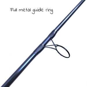 عصا صيد الكارب الجديدة متوفرة الآن، 12'/13' من قسمين، سوداء اللون، مصنوعة من ألياف الكربون مع مقبض EVA، سريعة الاستجابة للصيد في البحيرات والجداول - Product Image 4