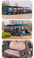 Voiturette de golf électrique utilitaire 4 places, véhicule de transport à basse vitesse pour les communautés fermées et les parcs