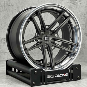 Jantes BZY personnalisées en 3 parties forgées 5x130 pour <span class=keywords><strong>Porsche</strong></span> 911 992 Turbo 991 997 Carrera <span class=keywords><strong>S</strong></span> 718 <span class=keywords><strong>Taycan</strong></span> 19 20 21 pouces, jantes en alliage profond - Product Image 2