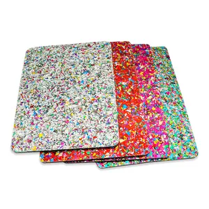 wholesale high gloss 2mm 3mm star glitter/pattern pink cast acrylic sheet for laser cutting