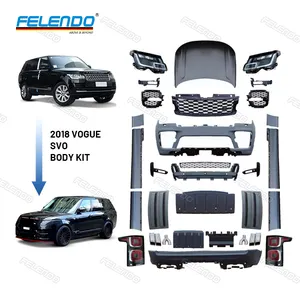 FELENDO en kaliteli 2018-2020 SVO yükseltme vücut kiti fit Range Rover l405 araba vücut parçaları yükseltme facelift