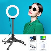 PULUZ 4.7 pouces 12cm bureau beauté lumière USB blanc LED Selfie maquillage anneau lumière lampe