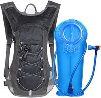 Échantillon Gratuit : Meilleur Sac d'Hydratation Tactique Noir 4L avec Fermeture Éclair en Plastique Pressurisé, Porte-Plaque Molle pour Moto, Course à Pied et Marathon